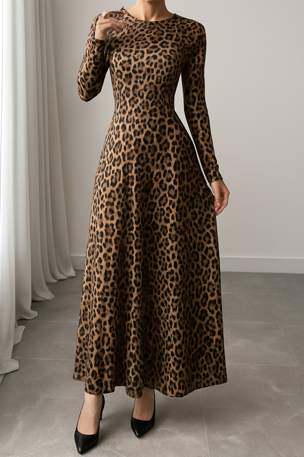 Fridah - Elegantes Langes Kleid