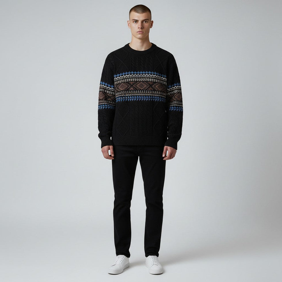 Isidoro – Bequemer Pullover Aus Nordischem Strick