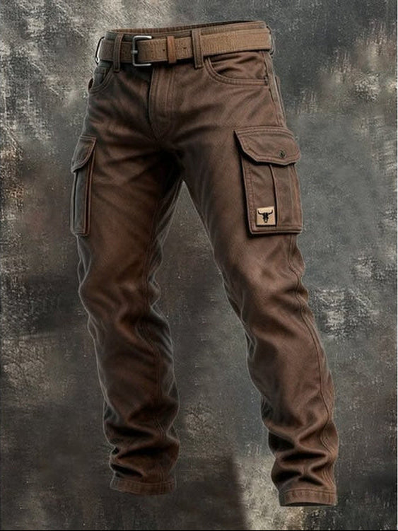 Jaeff – Lässige Fracht-Hose in Slim-Fit-Passform