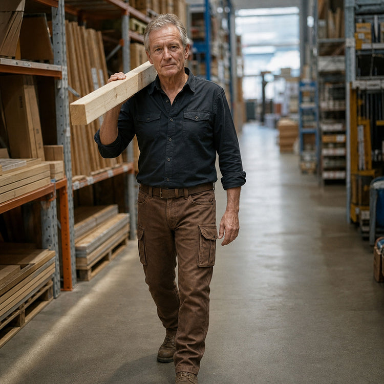 Jaeff – Lässige Fracht-Hose in Slim-Fit-Passform