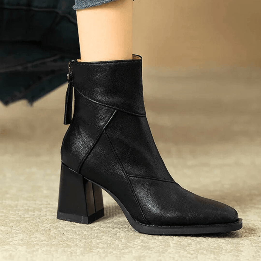 Einav - Retro Stiefel Mit Klobigem Absatz Im Britischen Stil