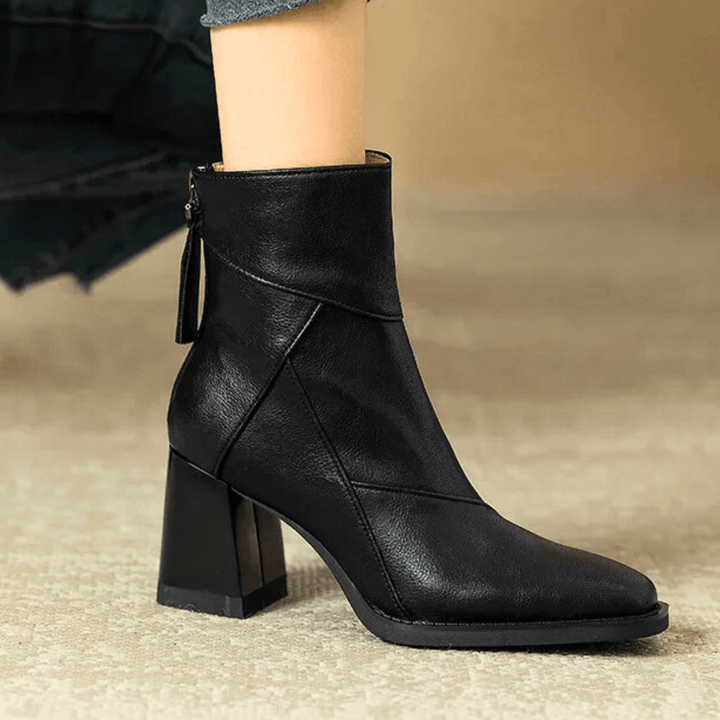 Einav - Retro Stiefel Mit Klobigem Absatz Im Britischen Stil