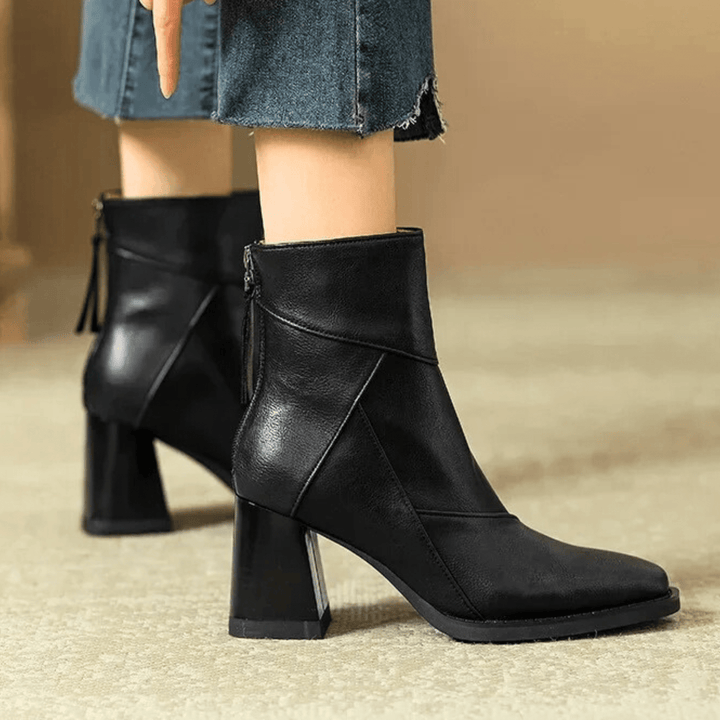 Einav - Retro Stiefel Mit Klobigem Absatz Im Britischen Stil