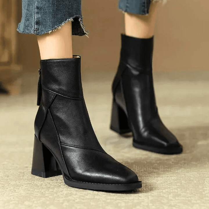 Einav - Retro Stiefel Mit Klobigem Absatz Im Britischen Stil
