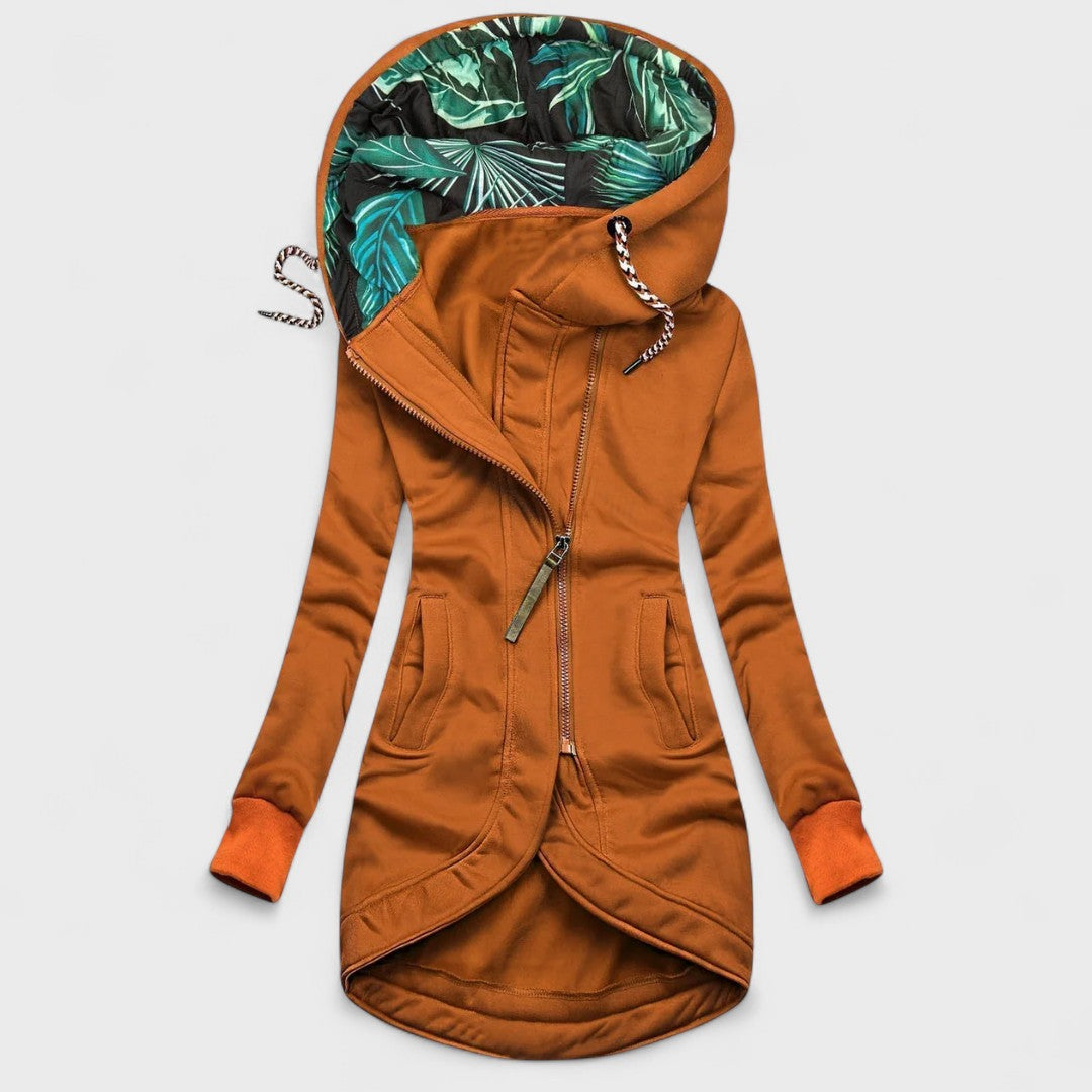 Kristanna – Winter Mantel Mit Asymmetrischem Reißverschluss