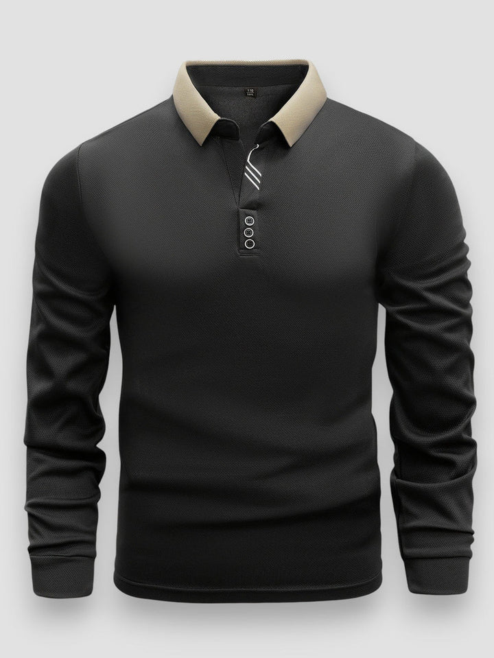 Ramesh - Langarm Polo Hemd