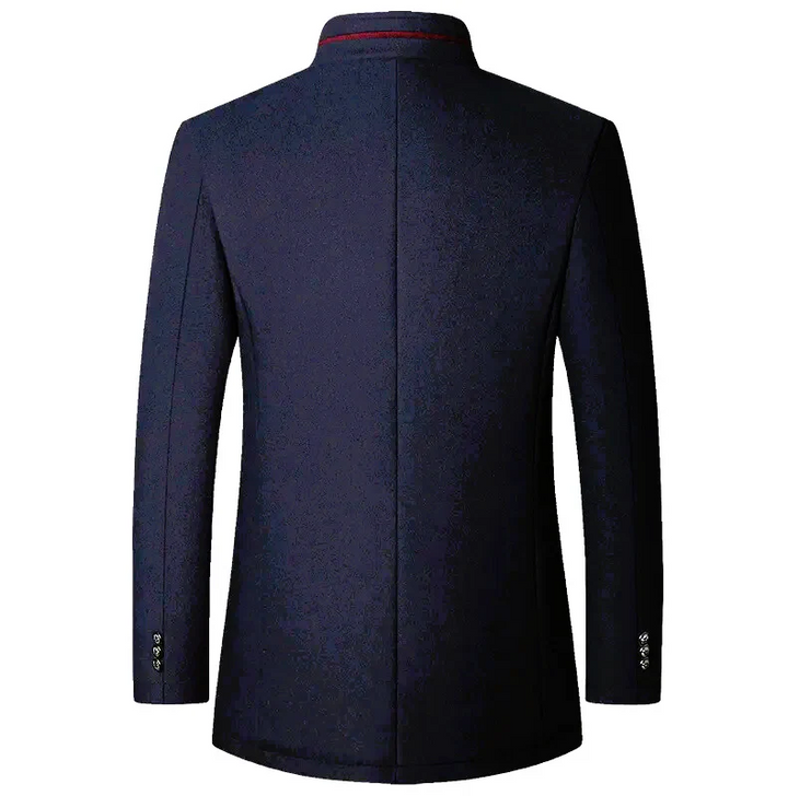 Maldini – Eleganter Wollmantel Mit Knöpfen Vorne