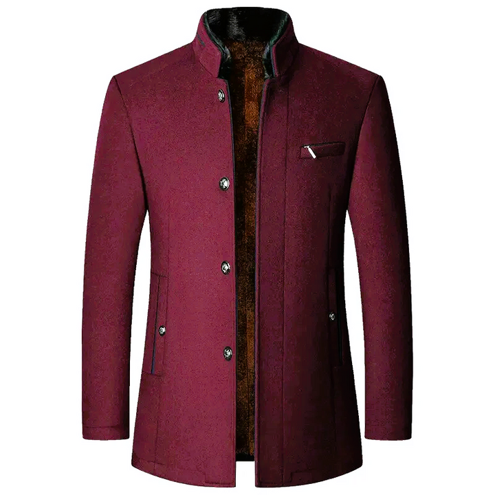 Maldini – Eleganter Wollmantel Mit Knöpfen Vorne
